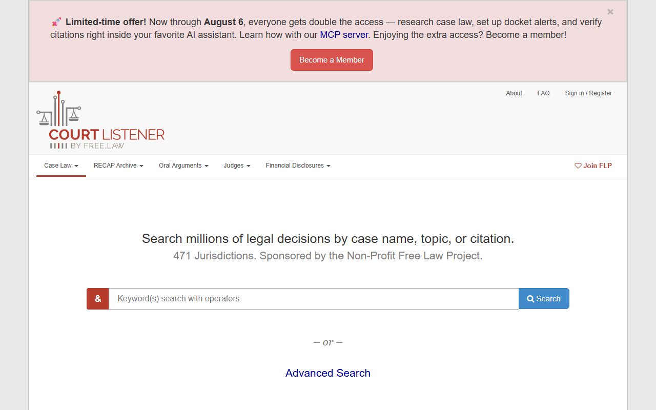 Montgomery County court dockets CourtListener docket source