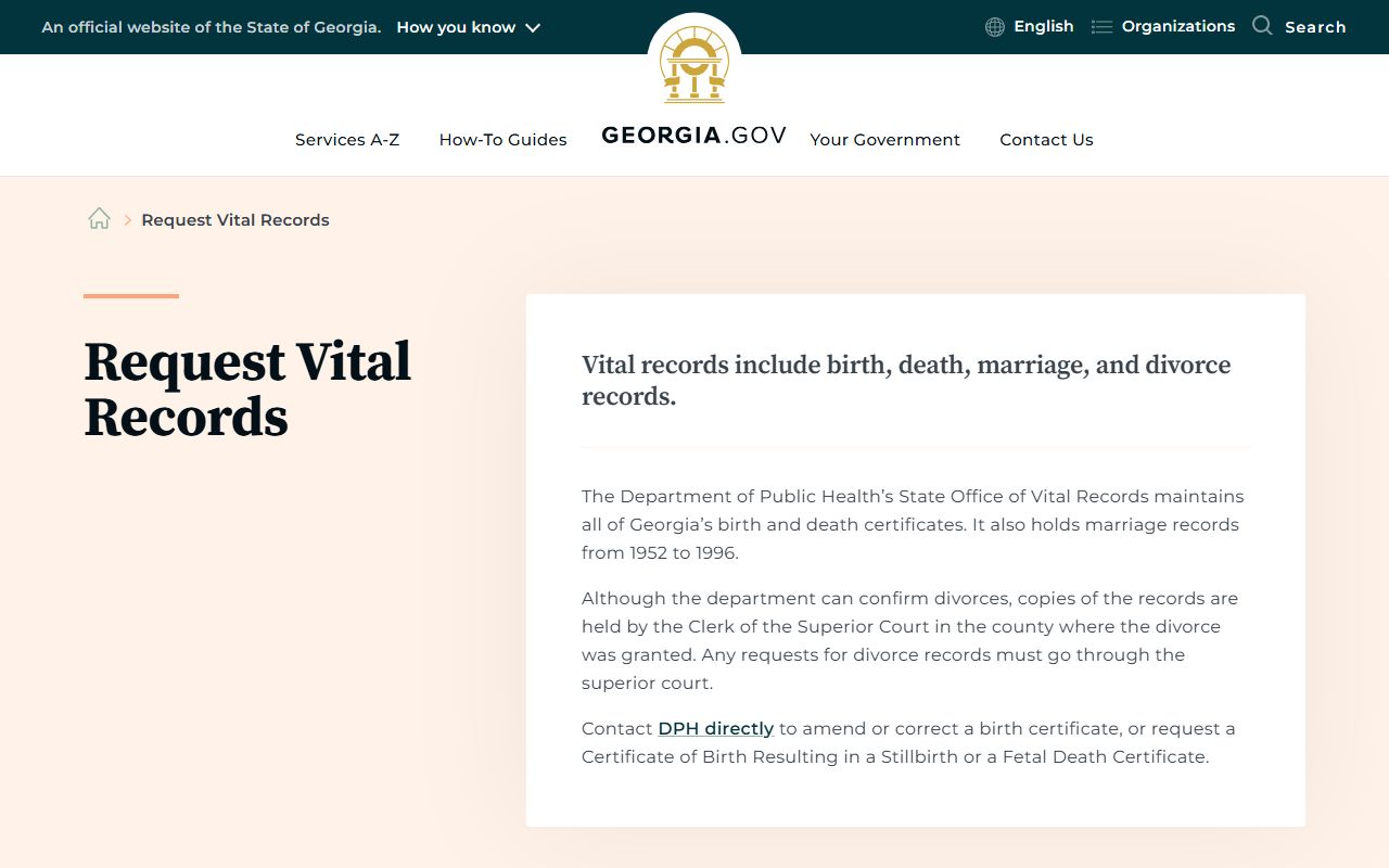 Montgomery County court records Georgia vital records service source