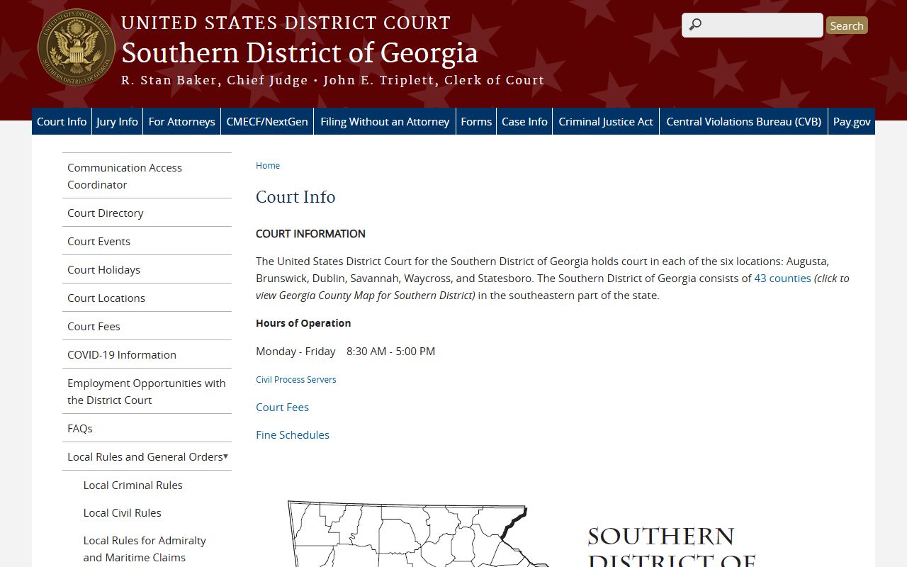 Montgomery County Superior Court records Southern District court information