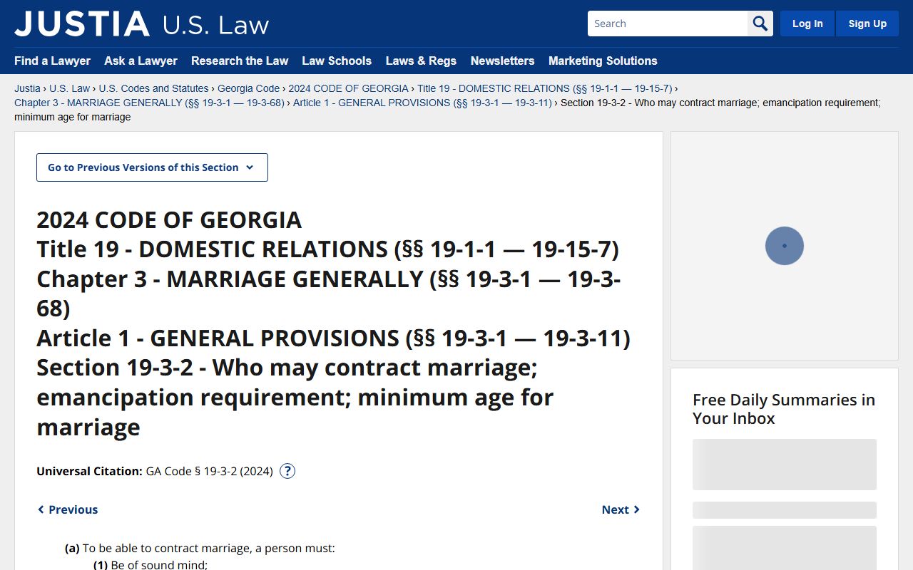Montgomery County marriage records Georgia marriage capacity statute