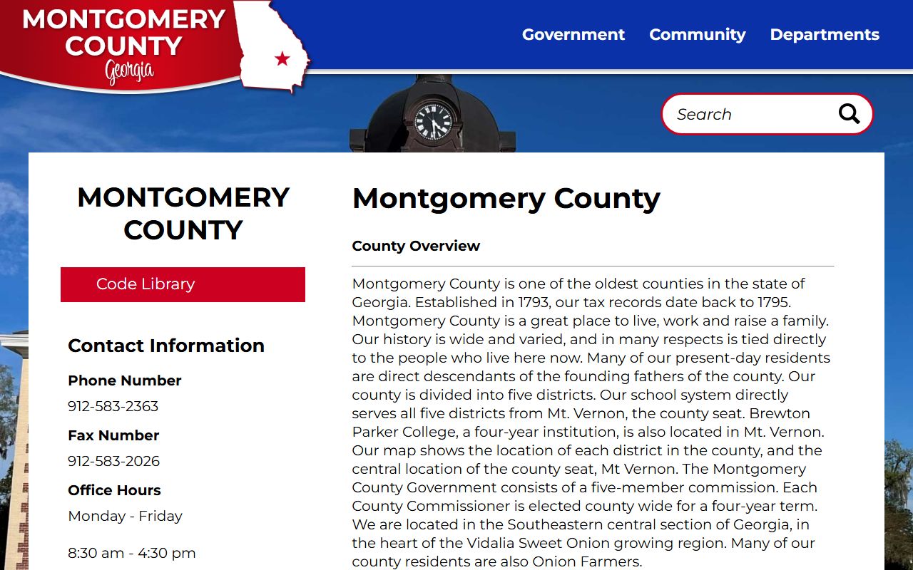 Montgomery County court records county overview